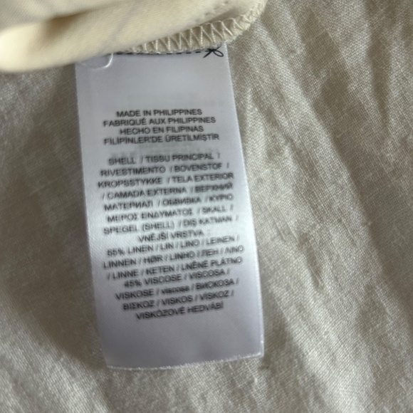 Lauren by Ralph Lauren Linen twill cropped wide leg trouser size 6 - Picture 7 of 10